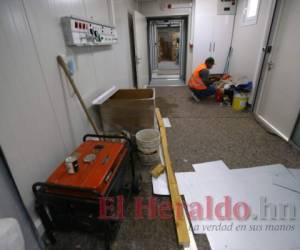 EL HERALDO Plus evidenció que la instalación del hospital móvil de Danlí, al oriente de Honduras, se encuentra paralizada. Solo se logró ubicar la presencia de un empleado Foto: Jhony Magallanes/El Heraldo