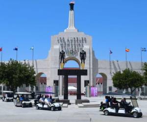 El equipo evaluador del Comité Olímpico Internacional visita las instalaciones de Los Ángeles para Juegos de 2024 (Foto: Agencia AFP)