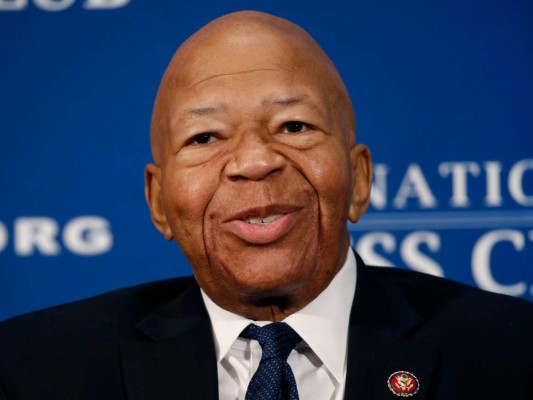 Foto de archivo, 7 de agosto de 2019, del legislador demócrata Elijah Cummings en un almuerzo en el Club Nacional de la Prensa en Washington. Cummings murió de complicaciones de antiguos problemas de salud, dijo su oficina el jueves 17 de octubre de 2019. Tenía 68 años. Foto: Agencia AP.