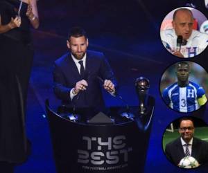 Leo Messi ganó el premio The Best FIFA 2019. Fabián Coito, Maynor Figueroa y Gonzalo Carías votaron por Honduras. (Foto: AFP / EL HERALDO)