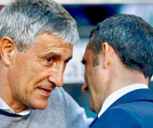 Quique Setién era el entrenador del Betis.