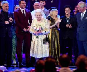 La reina Isabel II celebró su cumpleaños durante un concierto en el Royal Albert Hall, en Londres. Foto: AFP