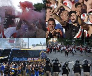 El ataque a pedradas al bus que transportaba este sábado a los jugadores de Boca Juniors hacia el estadio Monumental para la superfinal de la Copa Libertadores contra River Plate desencadenó múltiples mensajes de indignación entre ex futbolistas en las redes sociales. (Fotos: AP/AFP)