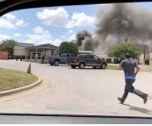 Esta es la imagen que se está viralizando en redes, sobre la explosión en el hospital de Texas.