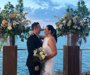 La bella presentadora hondureña de BeIn Sports se casó con Vicente Fiumara en junio de 2018.