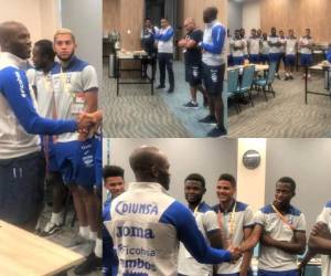 David Suazo, quien también fue parte de las selecciones menores de Honduras,compartió su experiencia para alentar a los muchachos en la octava participaciónde una selección en esa categoría. Cortesía @FenafuthOrg