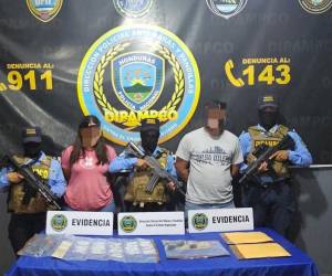 Los sospechosos fueron detenidos por la Dirección Policial Anti Maras y Pandillas Contra el Crimen Organizado (Dipampco).