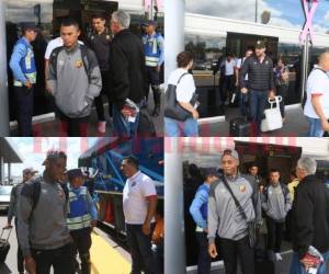 El equipo llegó al aeropuerto Toncontín de Tegucigalpa. Foto Ronal Aceituno / OPSA