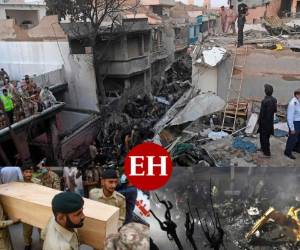 'Había gritos por todas partes' cuenta Mohamad Zubair, uno de los dos supervivientes del accidente de un Airbus A320 el viernes en un barrio residencial de Karachi, en el sur de Pakistán, en el que murieron 97 personas.Después de que el avión se estrellara contra el suelo 'recuperé la consciencia' y 'vi fuego por todas partes, no se veía a nadie', explica Mohamad Zubair, de 24 años, cuya entrevista de 53 segundos desde la cama de su hospital se convirtió en viral en las redes sociales. Fotos: AP / AFP.