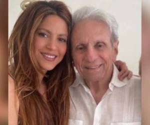 Shakira junto a su padre. La cantante asegura que su papá es su inspiración. Foto: Instagram