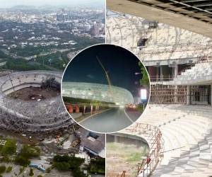 Nayib Bukele, presidente de El Salvador, presumió los avances en el nuevo estadio de El Salvador que se construye con fondos de China. La instalación se encuentra en un 75% de las obras y así está actualmente.
