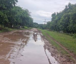 Las lluvias han hecho estragos en esta zona del territorio hondureño.