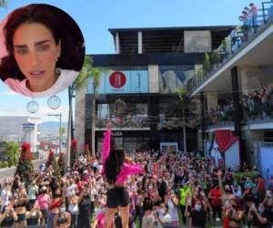 La famosa se vió emocionada y con la energía que la identifica para mostrar los diversos ejercicios que de hecho, realizó con una de las participantes. Foto: Instagram barbaraderegil