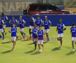Honduras atraviesa un cambio generacional. La Selección en su segundo entrenamiento previo al juego ante Puerto Rico este jueves. Foto: Ronal Aceituno / EL HERALDO.