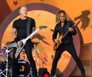 La primera canción, 'Hardwired', da el tono del álbum de 12 títulos, que saldrá a la venta el viernes. Esta canción, ultrarrápida, sin concesiones y con una letra decadente recuerda al primer álbum de Metallica, 'Kill'Em all' (1983). Foto: AFP