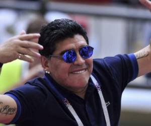 Maradona le dio una hermosa sorpresa a su hijo en el cumpleaños número seis. Foto: AFP