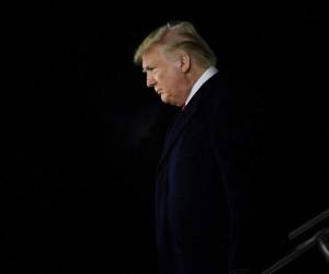 El mandatario viajó a Michigan para un mitin político. Foto: AP.