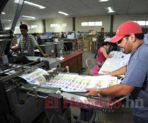 Entre los documentos a imprimir están las papeletas en los tres niveles electivos y los auxiliares. Foto: El Heraldo