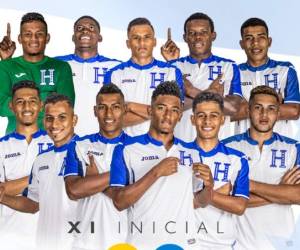 Este fue el once inicial de Honduras ante Venezuela en la búsqueda del primer lugar del torneo. Foto:@FenafuthOrg