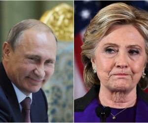 Se dice que Putin nunca perdonó a Clinton por cuestionar, durante su etapa como secretaria de Estado, la integridad de las elecciones parlamentarias de 2011 en Rusia. Fotos: AFP