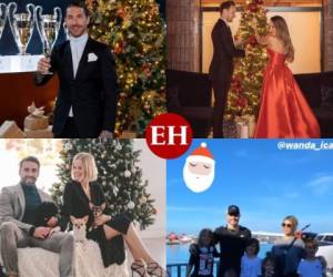 Unos lo hacen de la forma tradicional y otros con un estilo pecular. Los futbolistas élite del mundo ya festejan Navidad. Fotos: Instagram.