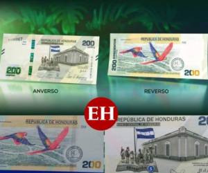 El Banco Central de Honduras (BCH) presentó este martes a la población hondureña el diseño del nuevo billete de 200 lempiras y así es como luce. Fotos: Emilio Flores/EL HERALDO.