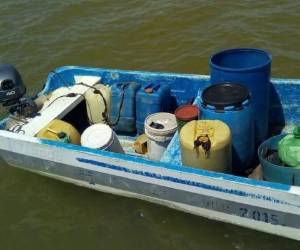 Parte de la evidencia decomisada este martes en Gracias a Dios.