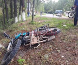 En esta motocicleta se conducía Eduardo José Suazo Rodríguez.