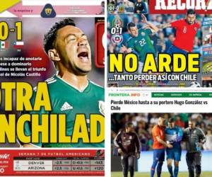 Tras el fantasma de 7-0 sufrido en la Copa América, los aztecas volvieron a caer ante la selección chilena que dirige el hondureño Reinaldo Rueda. Fotos: Prensa Internacional