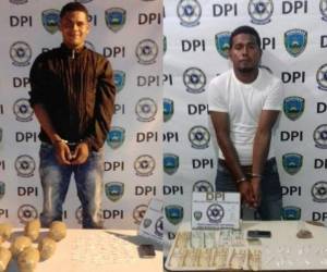 Los imputados serían Carlos Javier Andrade Meraz, de 23 años, y Wilberto Maradiaga Fuente, de 33 años de edad. (Foto: Cortesía Policía Nacional)