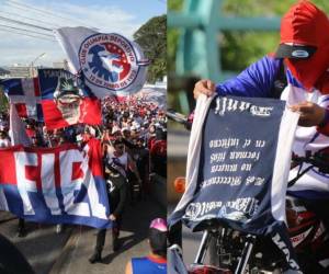 Se juega el clásico capitalino entre el Olimpia y Motagua en la cancha del estadio Nacional y la afición la ha vivido en la previa