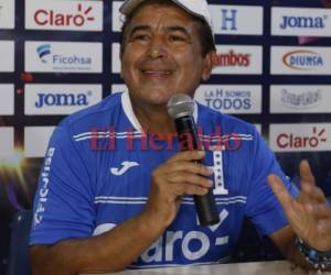 Jorge Luis Pinto, entrenador de la Selección Nacional de Honduras. (Foto: delmer Martínez / Grupo Opsa)