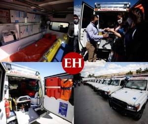 Una flota de 47 ambulancias fueron entregadas este jueves por el gobierno a la red sanitaria de Honduras para que sean utilizadas para la atención del covid-19. A continuación te mostramos cómo lucen y qué implementos tienen. Fotos: Emilio Flores/ EL HERALDO