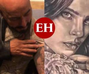 Así lucía el brazo de lupillo antes de la transformación, cuando aún tenía el tatuaje de la cantante. Fotos: Cortesía