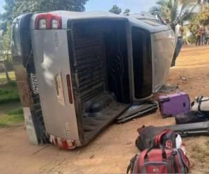 El cadáver de Andry Leodir Osorto Cabrera quedó debajo del carro.