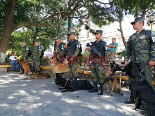 Miembros de la Policía Militar de Orden Público (PMOP) son parte del equipo que brindará seguridad en esta Navidad.