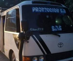 Esta es la unidad de transporte donde se cometió el hecho sangriento en Copán.