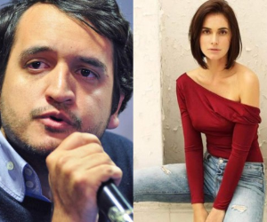 El hijo del político mexicano y su novia Irene. Foto Instagram @ireneesser y Milenio