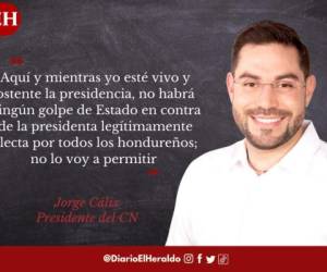 Jorge Cálix asumió la presidencia del Congreso Nacional en medio de un pantano de polémicas y división dentro del partido Libre. El nuevo titular del CN brindó su primer discurso, aquí te dejamos sus frases más destacadas.