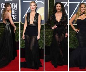 Dakota, Kate, Angelina, Carey entre las las famosas que acapararon la atención en la alfombra de los Globos de Oro.