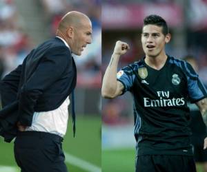 Zinedine Zidane y James Rodríguez (Fotos: AFP)