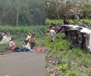 En horas tempranas de este sábado -14 de junio- dos personas perdieron la vida y otras resultaron heridas tras un fatal accidente registrado en la carretera principal de Olancho, a la altura de Tempiscapa, Juticalpa. Esto se debe al accidente.