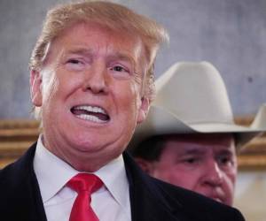 El presidente exige 5,700 millones dólares para el proyecto, una de sus promesas de campaña. Foto: AFP