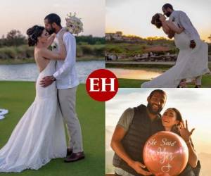 El portero del Olimpia, Edrick Menjívar, contrajo matrimonio con la guapa Takashi McNab el pasado lunes en una romántica ceremonia en compañía de sus seres queridos. Tras varios años de noviazgo, el guardameta finalmente se casó con su amada chica. Fotos: @edrickemj en Instagram