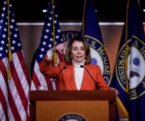 Pelosi, la principal enemiga del presidente saliente Donald Trump en el Congreso, ha liderado el caucus de la Cámara desde 2003. Foto: AFP