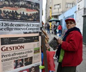 Estas fueron las portadas de los medios de comunicación peruanos. Foto: AP.