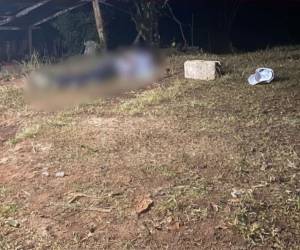 Escena donde quedó el cuerpo de uno de los hermano.