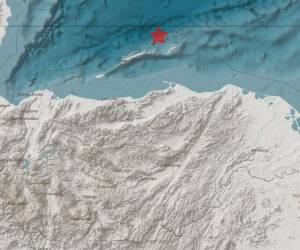 El Comité Permanente de Contingencias (Copeco) detalló que fue a 14 kilómetros al norte de Islas de la Bahía.