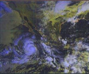 Según las gráficas de la institución, el huracán se desplaza hacia el oeste-noroeste a 17 km/h y alcanzará la categoría 3 el jueves en mar abierto. Foto: Twitter