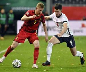 En la primera parte, Bélgica se mostró mucho más eficaz ante el arco contrario que una Inglaterra que cuando quiso darde cuenta ya perdía por dos goles de diferencia. Foto: AFP